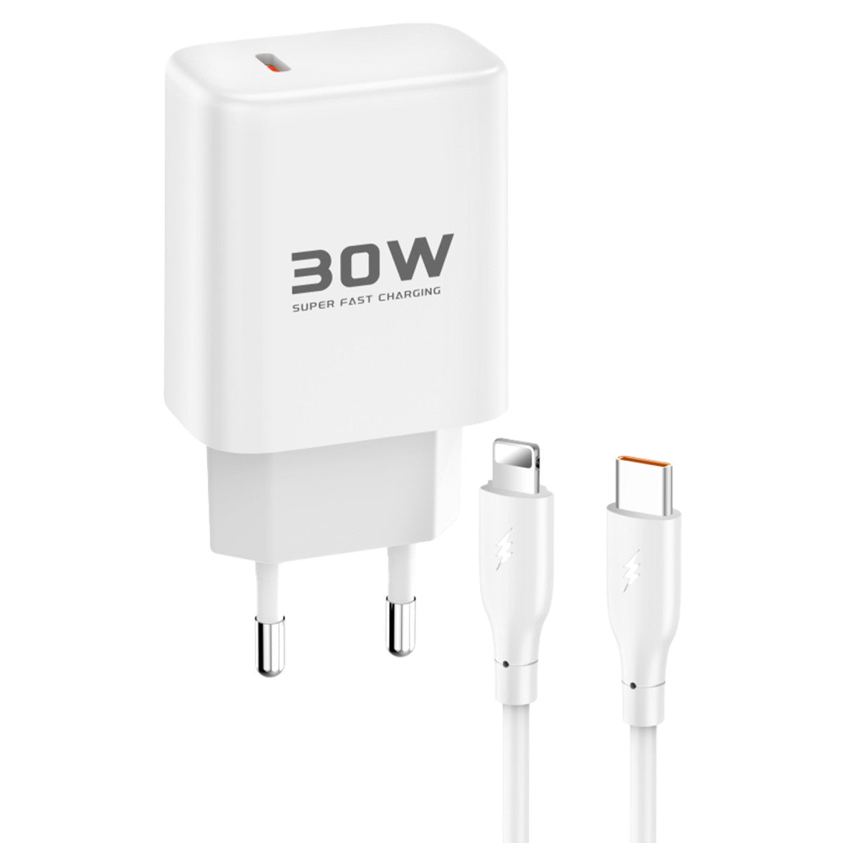 Joko JK89 30W Type-C Çıkışlı Ekstra DC66 1M Type-C to Lightning Kablolu PD Şarj Cihazı